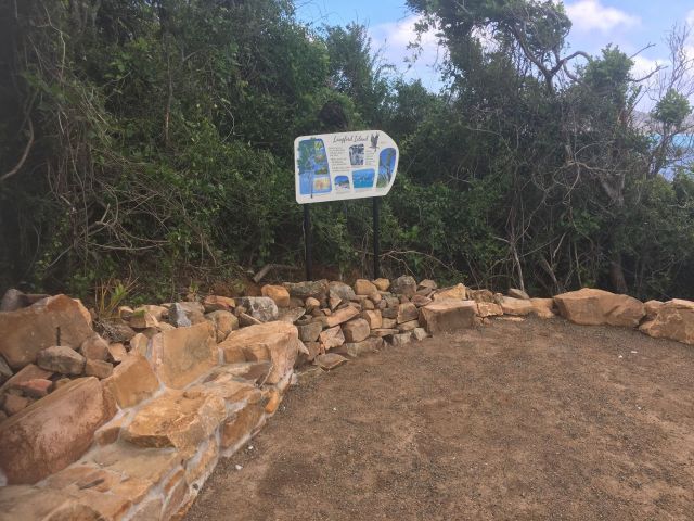 Information signage installed along the Langford Island short walk.