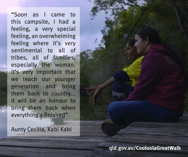 Kabi Kabi Traditional Owner Aunty Cecilia on Cooloola Ecotourism Project